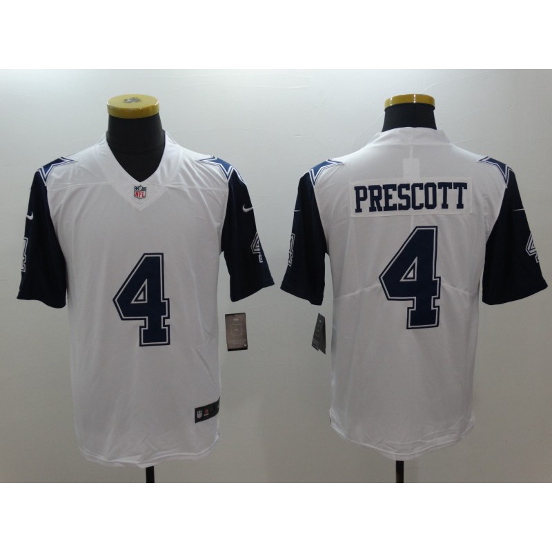 Men's Nike Dak Prescott Dallas Cowboys White Color Rush Vapor