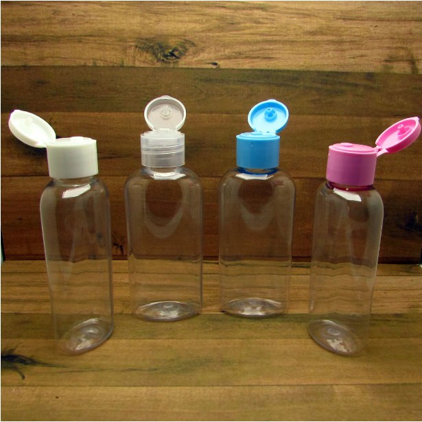 40 Frascos Plástico Pet 60 Ml Oval Tampa Flip Top para viagem sabonete líquido, álcool gel, cremes e shampoo — imagem 2 de 2