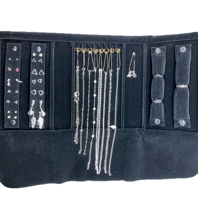 Kit Semi Jóias Atacado 30 pçs Folheadas Prata 925 com Mostruário Colar Brinco Anel Pulseira
