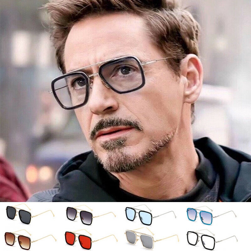 Tony Stark Iron Man Glasses Left to Spider-Man Far From Home Edith Glasses  Men Sunglasses | Shopee Brasil