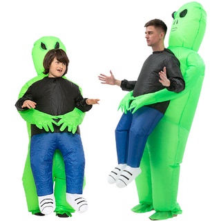 Alienígena Adulto Infantil Inflável Traje Do Partido Cosplay Engraçado Terno Anime Fancy Dress Halloween Costume Promoção