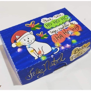 50 caixas para 6 doces ou bombom. Tema Natal. #7