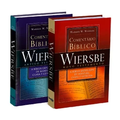 Comentário Bíblico AT e NT Wiersbe Capa Dura - 2 Volumes