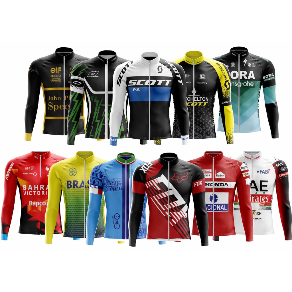 Tour De Italia Itália Manga Longa Ciclismo Jerseys Camisas De Bicicleta De  Ponto Onda MTB Quick Dry Bike Wear Ropa Hombre