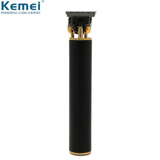 Kemei 1971 Pro Li T-Outliner Esqueleto Batedor Sem Fio Aparador 0mm Máquina De Corte De Cabelo Careca
