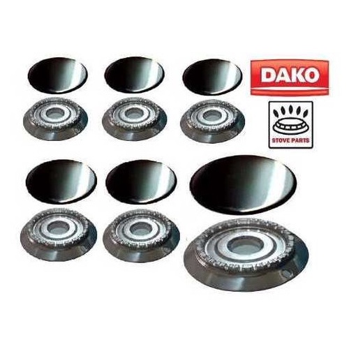 Kit Espalhador + Bacia Peças Fogão Dako Magister - 6 Bocas
