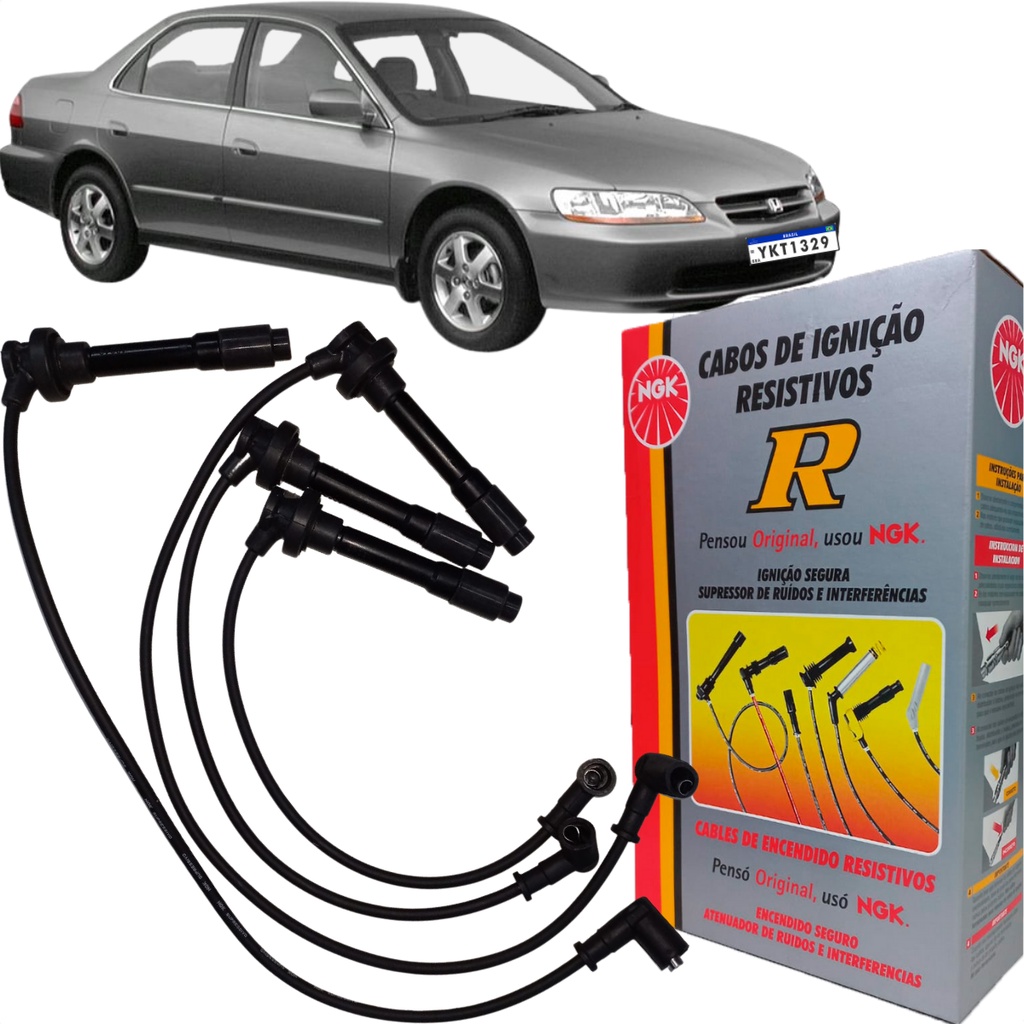 Cabo de Vela Original NGK Accord 2.2 16v Gasolina 1994 1995 1998 a 2002