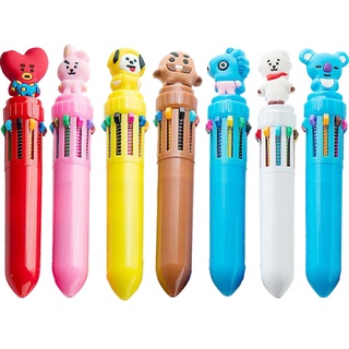 Caneta Esferográfica Com 10 Cores/Bts/Bt21