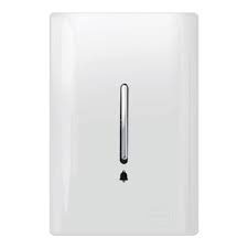 Pulsador de Campainha Branco com Cromado Dicompel Novara