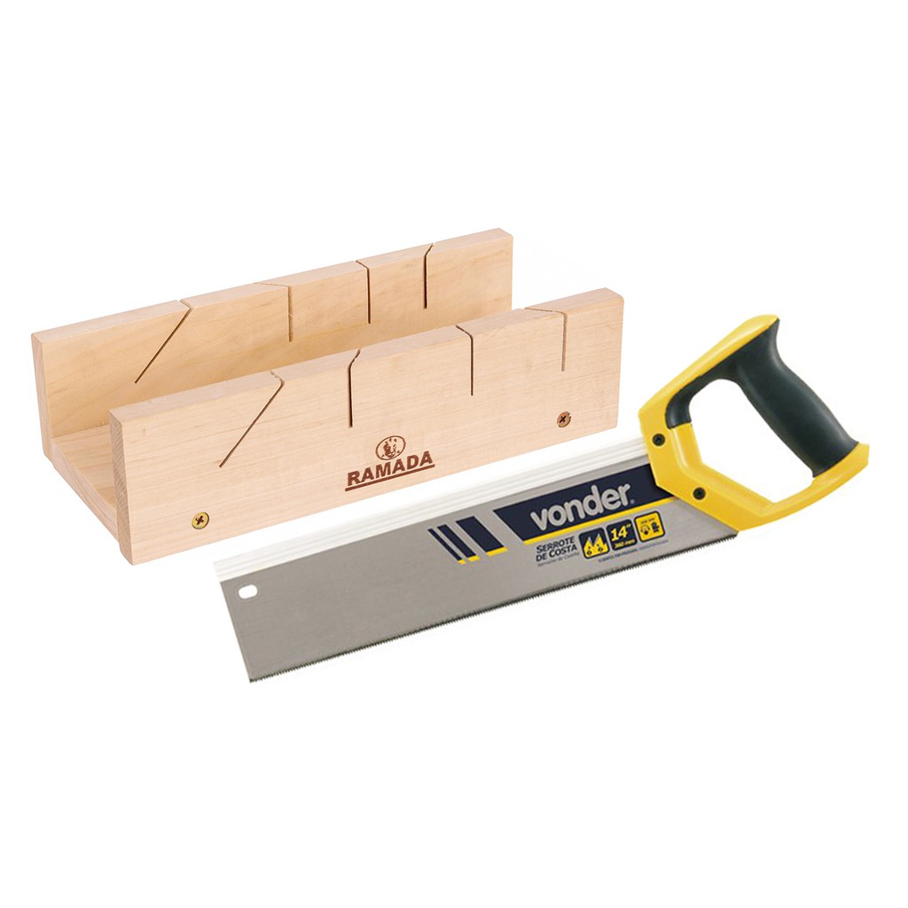 Kit Caixa Meia Esquadria Ramada Com Serrote Costa 14' Vonder