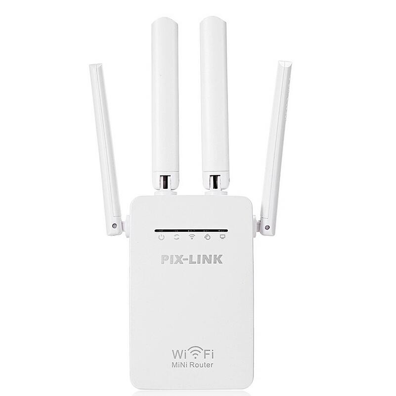 Repetidor e Amplificador Wifi Pix-link De 4 Antenas