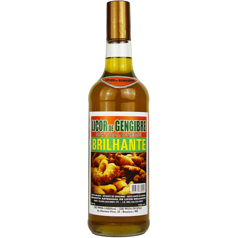 Licor De Gengibre Natural Artesanal 920ml - Promocao