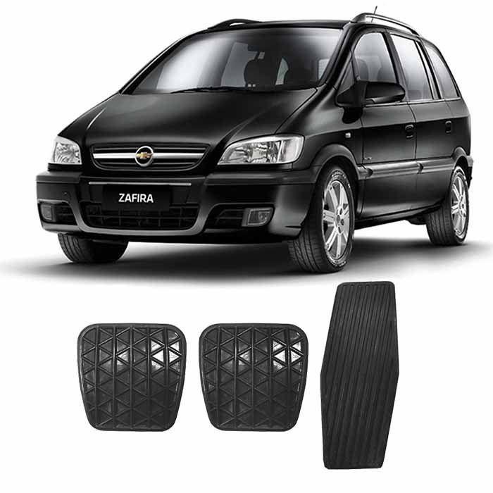 Kit Capa Pedal Freio Embreagem Acelerador Gm Zafira 2001 2002 2003 2004 2005 2006 2007 2008 2009