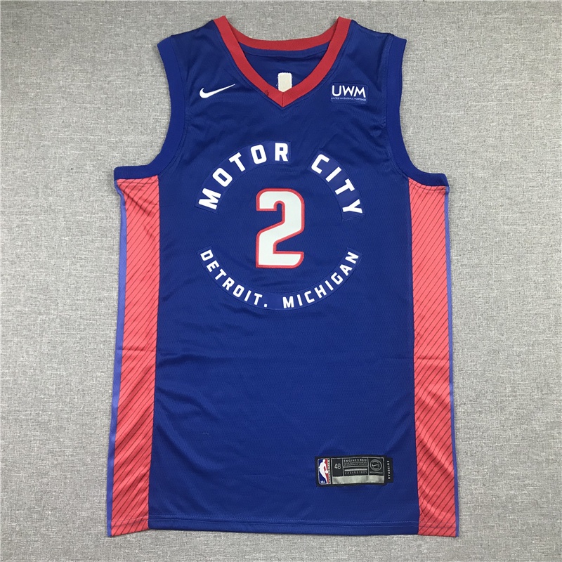 Men S 2 Cade Cunningham Detroit Pistons 2021swingman Jersey Blue Shopee Brasil