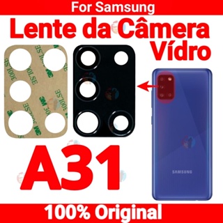 Lente Vidro Câmera Traseira + Adesivo Compativel Galaxy A31 A315 em Oferta na Shopee