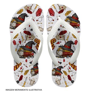 Chinelo Harry Potter Grifinória CASA VERMELHA