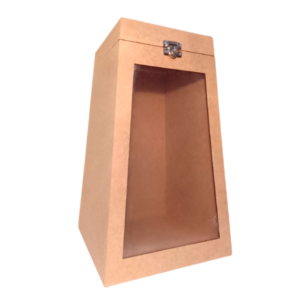 Urna Cofre Mdf Cru C Fecho P/ Cadeado Grande 46x27x27 Oferta