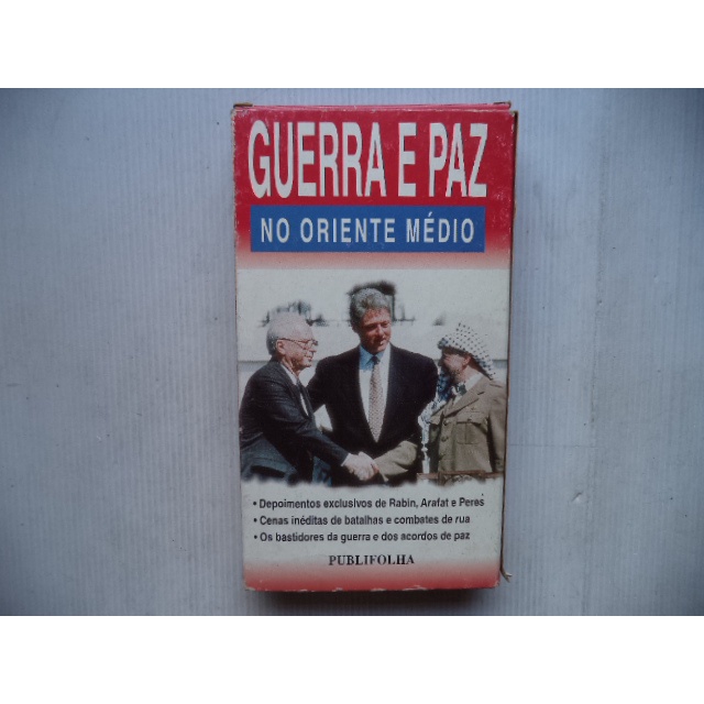 Fita Vhs Guerra e Paz no Oriente Medio Original Publifolha