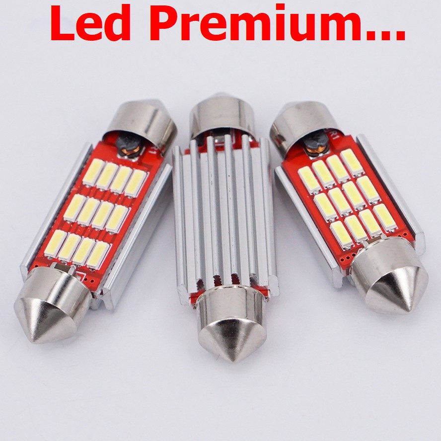 Lâmpada Torpedo Led 41-39mm Canbus 12 Leds Teto Iluminação Interna Carro canceller