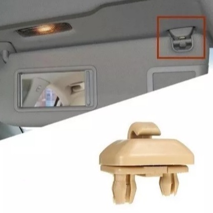 Presilha Suporte Do Quebra Sol Teto Audi A1 A3 A4 A5 Q3 Q5 TT RS3 RS4 RS5 Cor Bege Caramelo