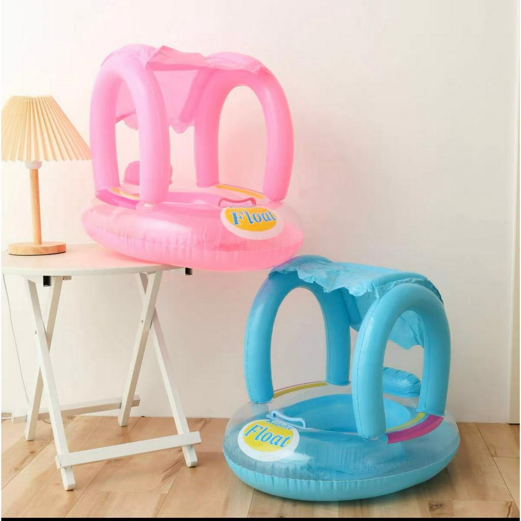 Boia infantil Bote Bebê várias modelos com cobertura fralda ou com buzina inflável Verão