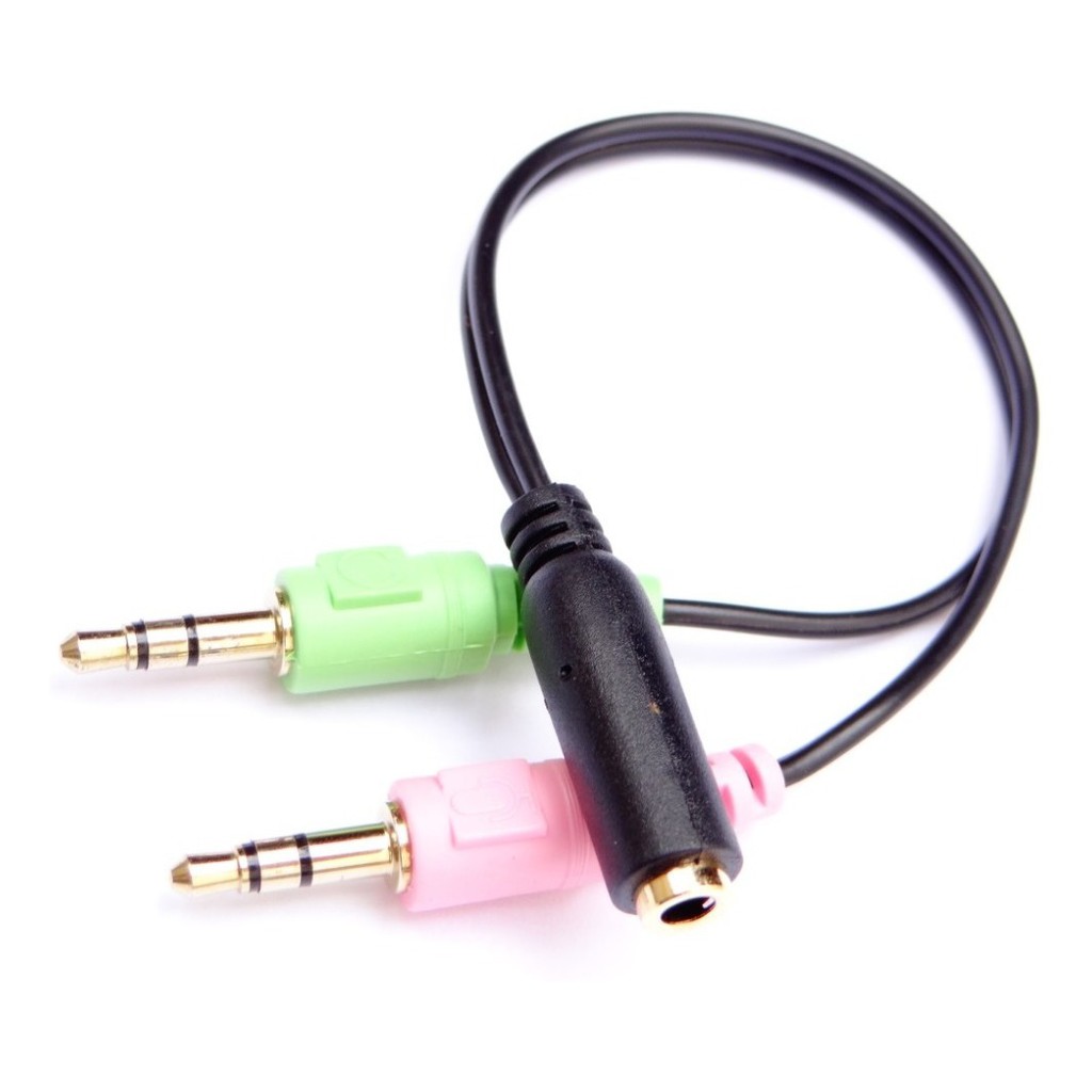 CONVERSOR P3=P2 DIVISOR FONE MICROFONE 3,5MM ADAPTADOR