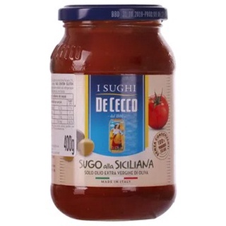 Molho Italiano De Tomate A Siciliana De Cecco 400 G