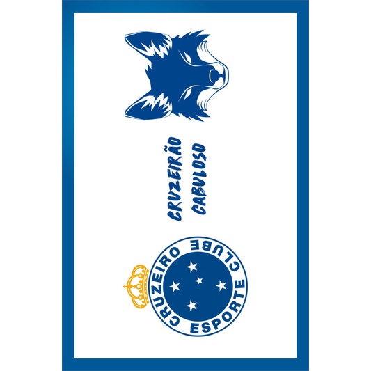 Placa Quadro Decorativo Cruzeiro Mafia Azul Zeiro maior de minas de MDF 6mm (Não empena com tempo) 20x28cm Impressão Direta 77
