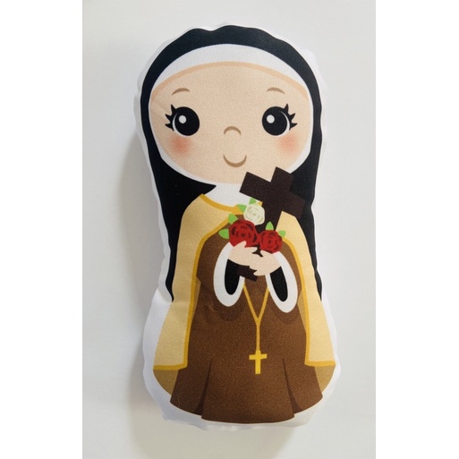 Almofada Santinha Naninha de Santa Teresinha - Novena das Rosas - Almofadinha Santa Teresinha do Menino Jesus Envio Imediato