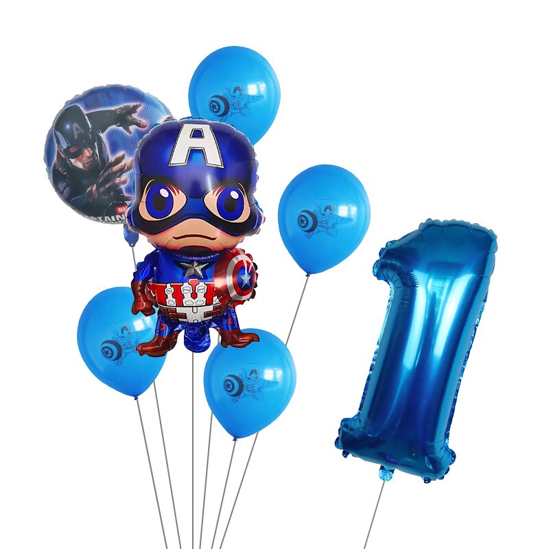 Capitão América 18" Balões De Alumínio Hélio Super Herói Vingadores Festa Aniversário Tema 