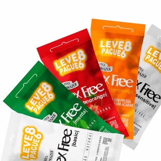 Camisinha Preservativo Pacote Leve 8 Pague 6 - Sex free