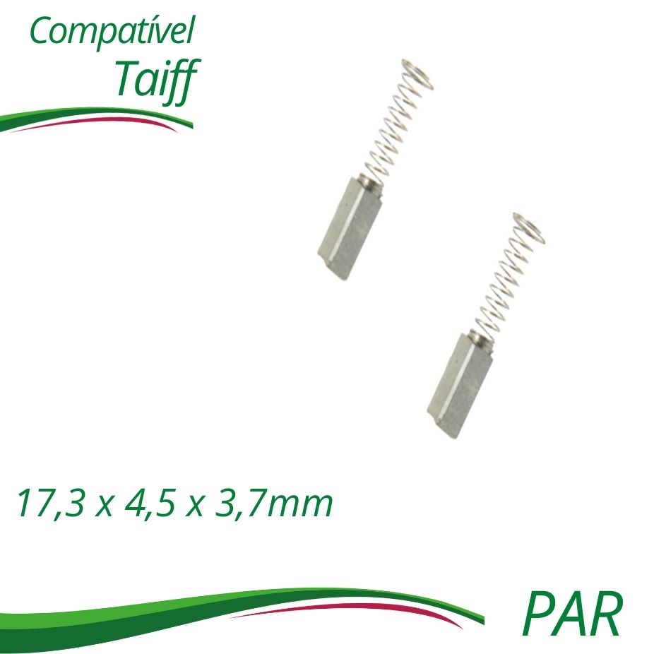 Escovas De Carvão P/ Secador De Cabelo Taiff Turbo Color - par