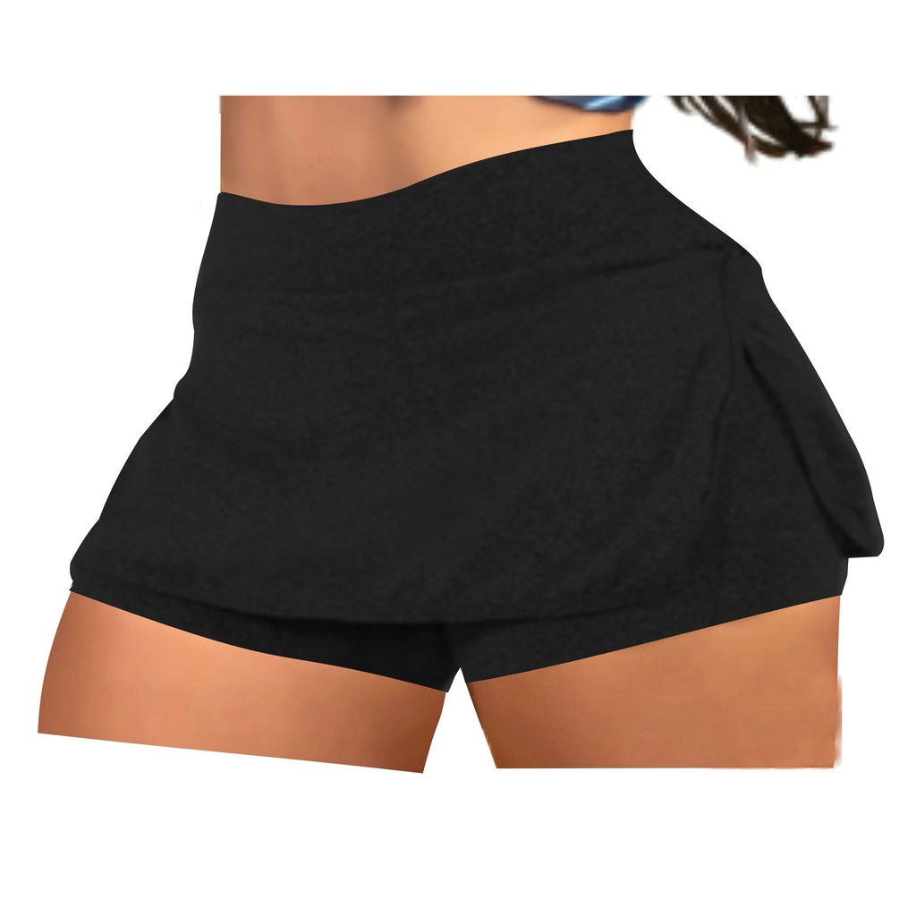 short saia fitness academia ginastica dia dia malhar musculação casual