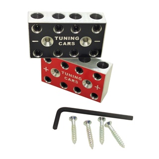 Par Barramento Bloco Distribuidor de Energia Bateria 4X4 - 8 Vias Fixa Até 70mm² em Oferta na Shopee