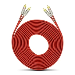 Cabo Rca 5 Metros Dupla Blindagem Cobre 5m Blindado 5mm
