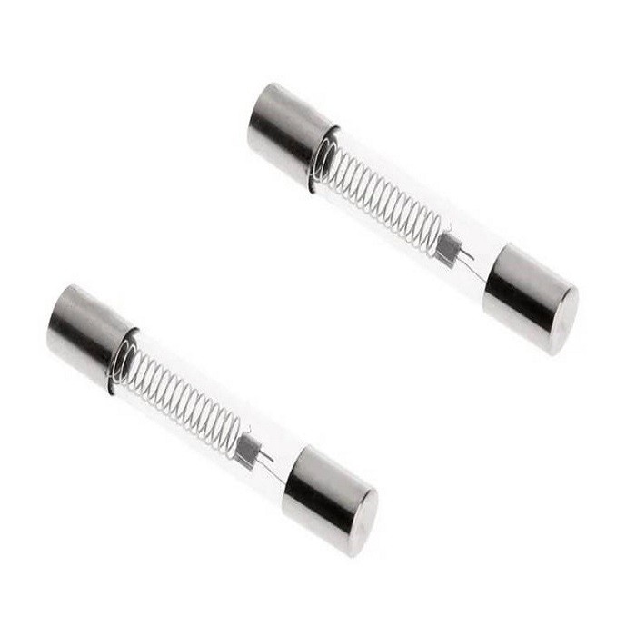 02 Pçs Fusível Vidro Retardo De Alta Microondas 5k 800ma