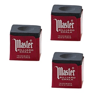 Giz Master Preto 3 unidades Para Taco De Sinuca