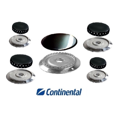 Kit Espalhador + Bacia Peça Fogão Continental Novita 5 Bocas