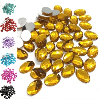 Chaton Para Colagem Oval 10x14mm Pacote Com 50 Unidades em Oferta na Shopee