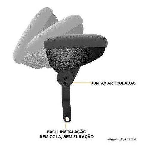Apoio De Braço Renault Clio 00/16 Em Couro Sintético Cinza em Oferta na Shopee