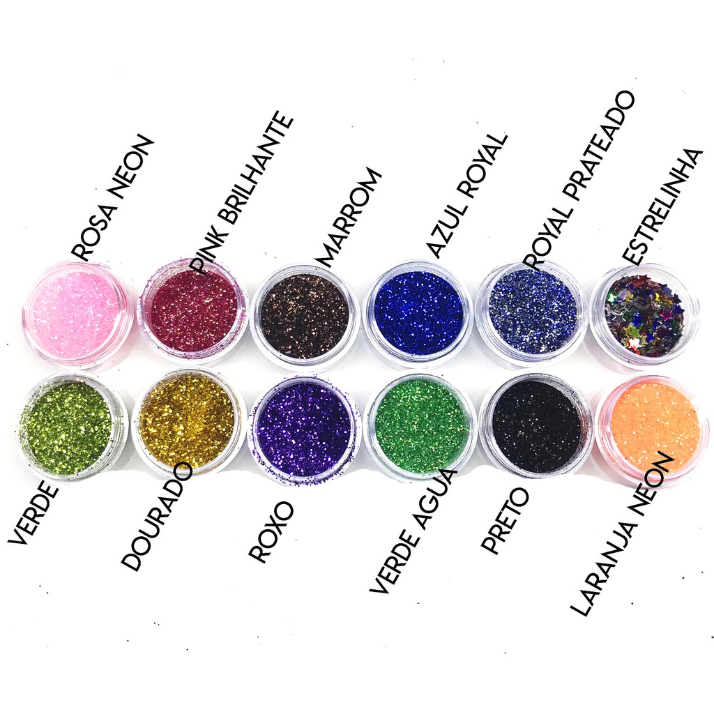 Glitter Para Maquiagem solto e fino Carnaval 4g