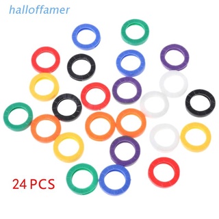 24pçs Anel Para Chave/Identificador Identificação Codificação Perfeita