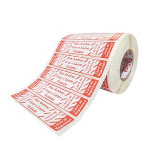 Etiqueta Lacre De Segurança Para Delivery - Rolo c/ 1.000 unid.