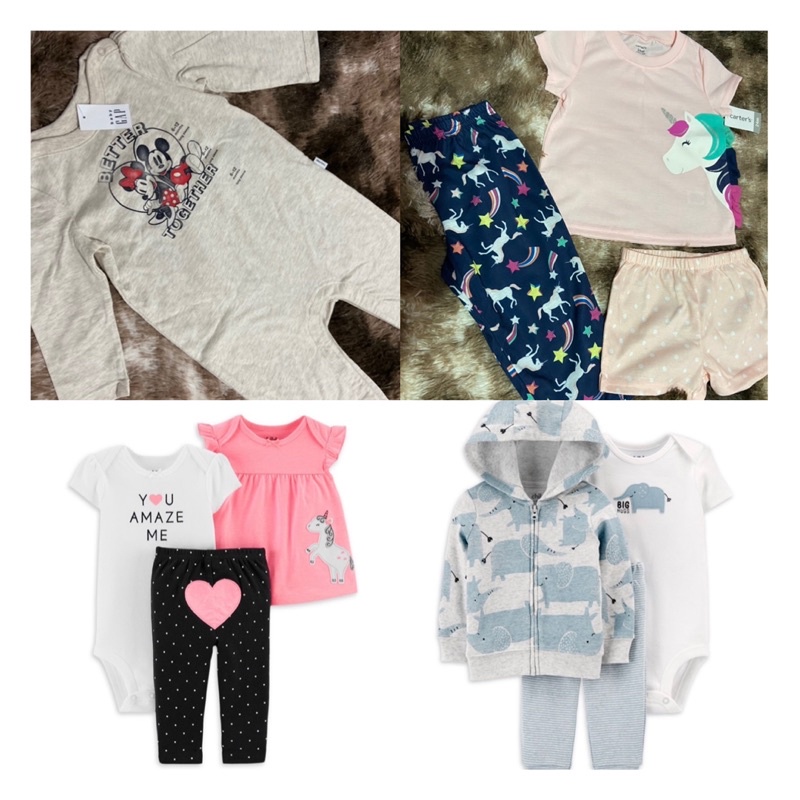 Conjunto Carters E Gap Bebe Para Meninos E Meninas Com Body E Macacao Shopee Brasil