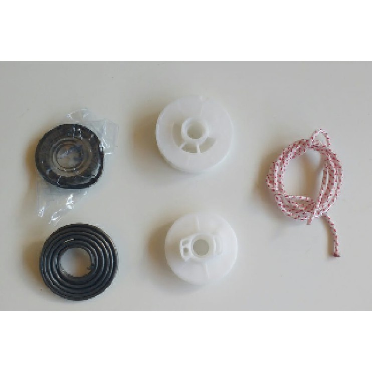 Kit Polia De Arranque + Molas De Partida + Cordão Para Roçadeira Husqvarna 128R/128C Original
