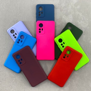 Capa Xiaomi Mi 12 Silicone Aveludada Protege Câmera Colorida Capinha Anti Impacto