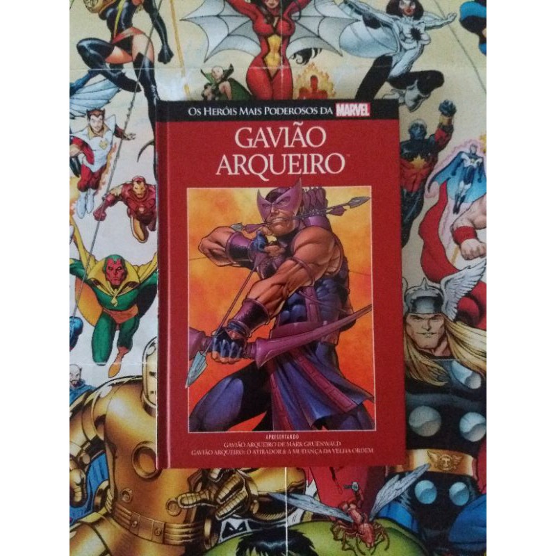 HQ - Os Heróis Mais Poderosos da Marvel: Gavião Arqueiro #9 Salvat Capa Vermelha - QUADRINHOS