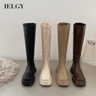 IELGY Plataforma Feminina Sem Fio Com Zíper De Comprimento