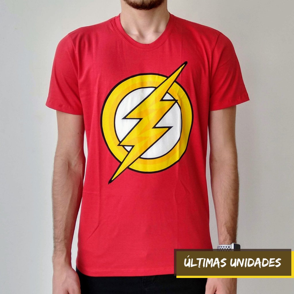 Camiseta Camisa The Flash Serie Unissex Vermelha 100% Algodão
