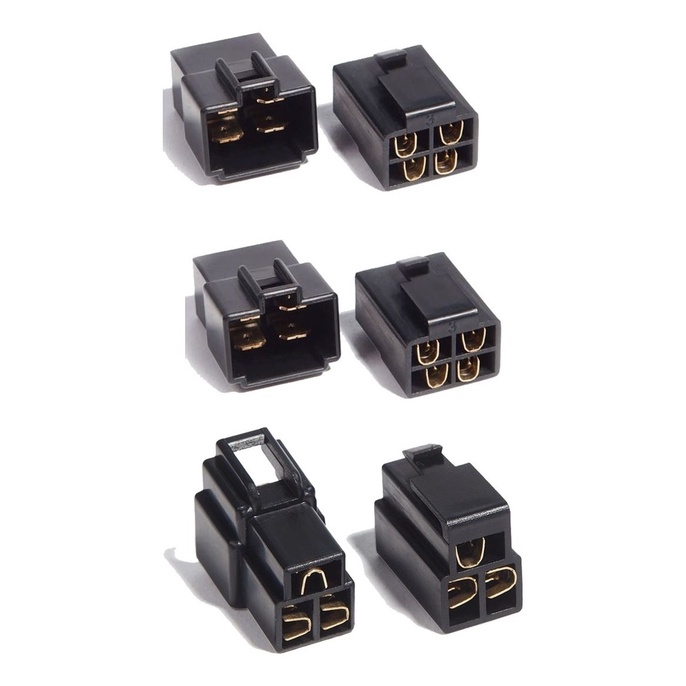 Kit 2 Conector 4 Vias + 1 Conector 3 Vias - C/ Trava Technoise - Home Appliances